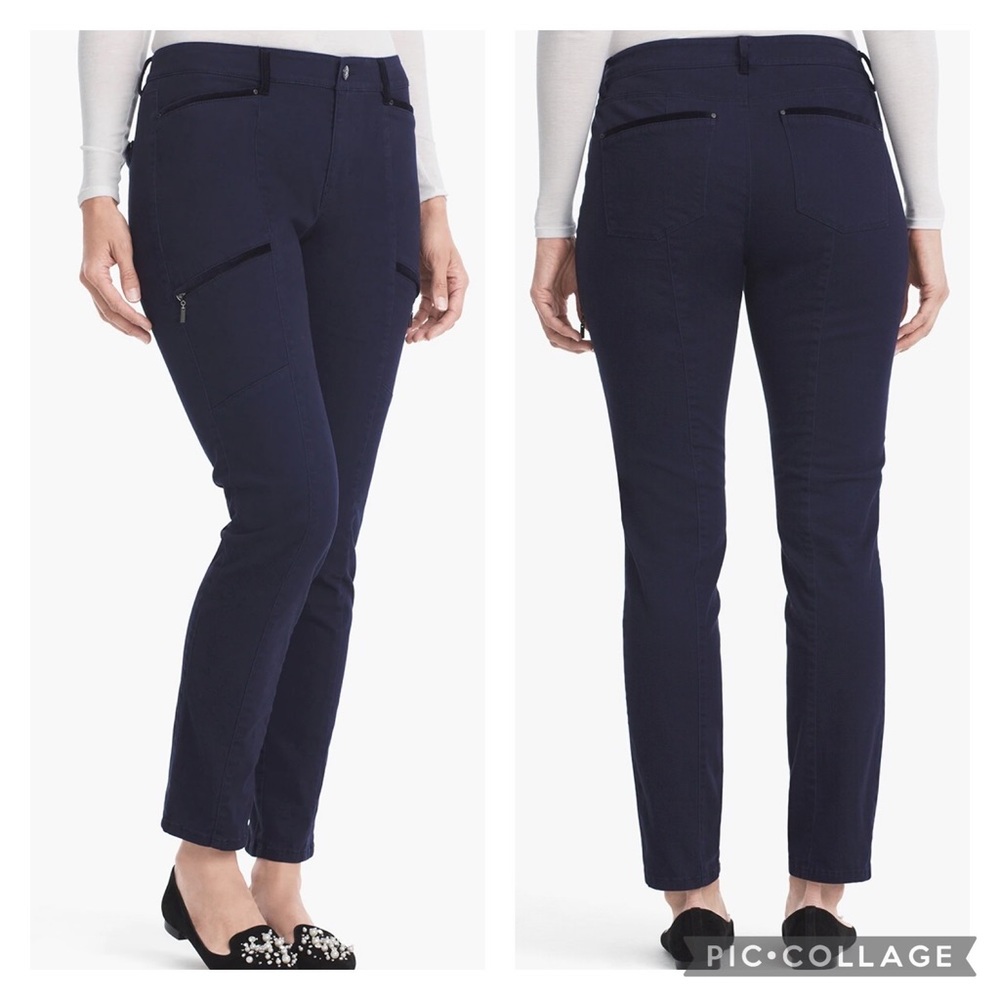 White House Black Market Curvy Skinny Ankle Utility Jeans
